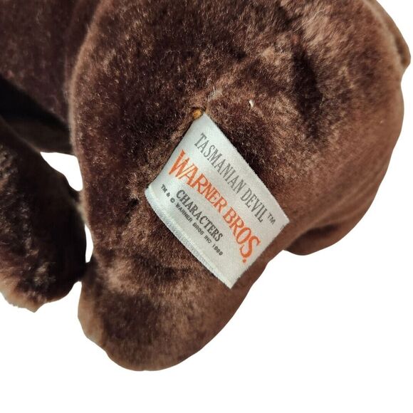 Warner Bros Taz Tasmanian Devil Stuffed Animal Plush Toy Carnival 1989 Vtg 11in - Picture 5 of 8